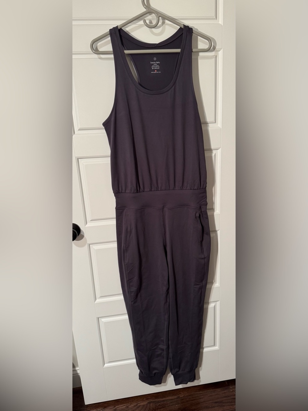 NWT Sweaty Betty Gary Jumpsuit, Urban Grey, Size Medium